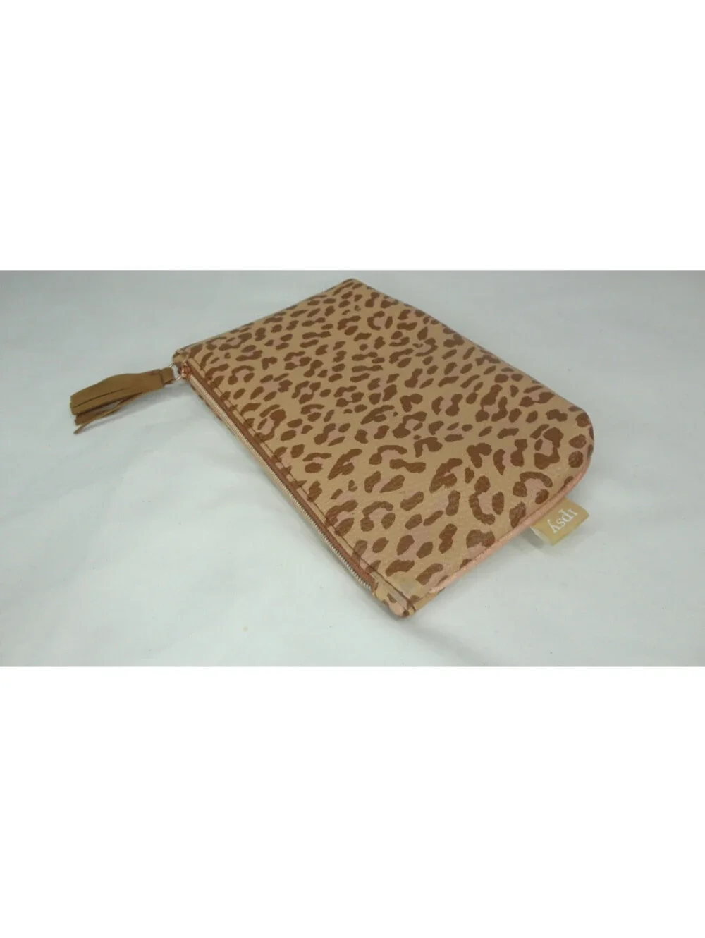 Ipsy Small Cheetah Print Cosmetic Makeup Toiletry Pouch